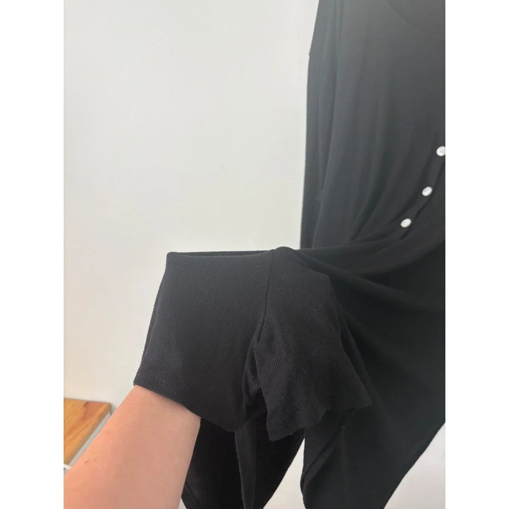 Old Navy Women's Ribbed Sleep Romper – Black – 3X - Picture 3 of 5